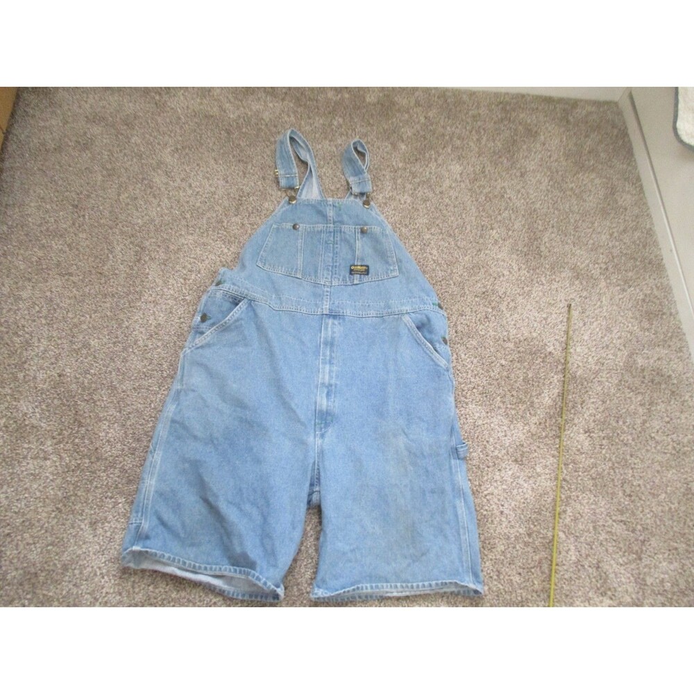 OshKosh B'Gosh Carpenter Overalls Mens 40 Shorts Large Baggy Wide Leg Vintage
